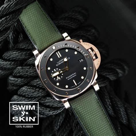 panerai rubber adjustable pin strap|panerai rubber strap 42mm.